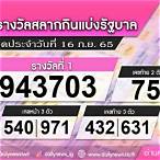ตรวจลอตเตอรี่ 16 กุมภาพันธ์ 2565